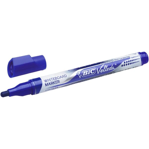 Whiteboardpenna BIC Velleda liq B12 blå 12st