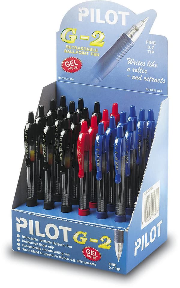 Gelpenna PILOT G-2 0,7 mörkröd 12st