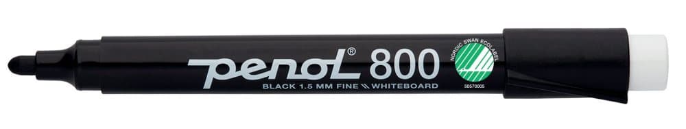 Whiteboardpenna PENOL 800 rund svart 10st