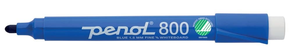 Whiteboardpenna PENOL 800 rund blå 10st