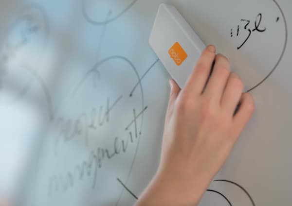 Whiteboardtorkare NOBO magnetisk vit