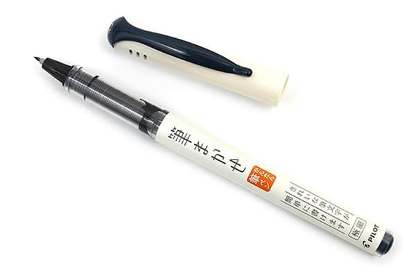 Fineliner PILOT Brush pen svartblå 5st