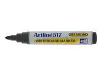 Whiteboardpenna ARTLINE 517 rund svart 12st