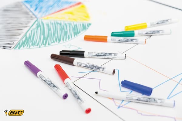 Whiteboardpenna BIC Velleda 1741 blå 12st