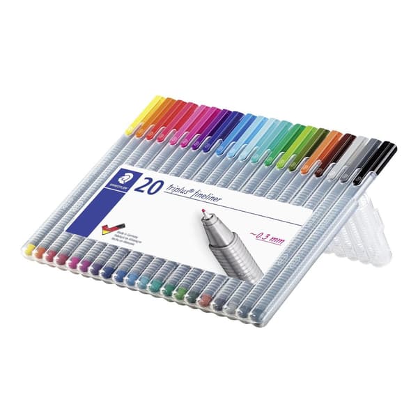 Fineliner STAEDTLER triplus 20 färger