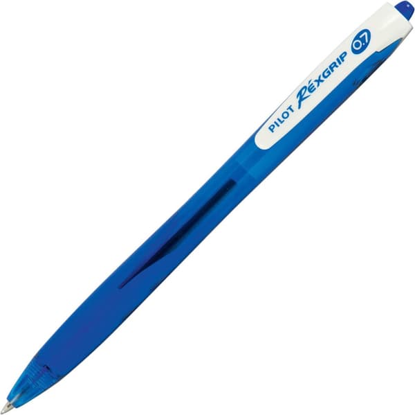 Kulpenna PILOT RexGrip fine 0,7 blå 10st
