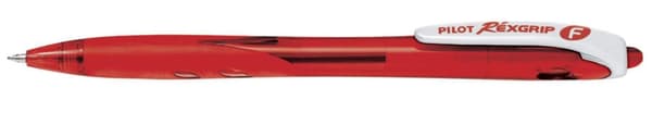 Kulpenna PILOT RexGrip fine 0,7 röd 10st