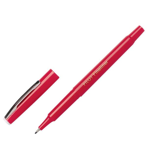 Fineliner PILOT 0,4 röd 12st