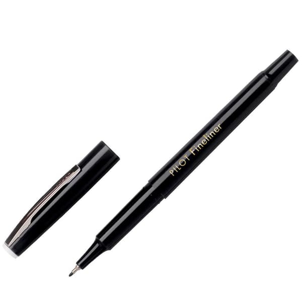 Fineliner PILOT 0,4 svart 12st