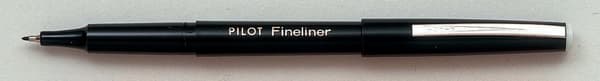 Fineliner PILOT 0,4 svart 12st