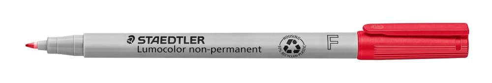 Universalpenna LUMOCOLOR F VL röd 10st