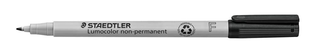 Universalpenna LUMOCOLOR F VL svart 10st