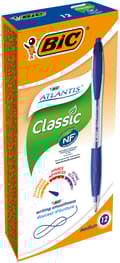 Miniatyrbild 4 av 4: Kulpenna BIC Atlantis Classic 1,0 blå 12st