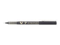 Bläckkulpenna PILOT Hi-Tec V7 0,7 svart 12st