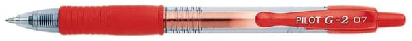 Gelpenna PILOT G-2 0,7 röd 12st