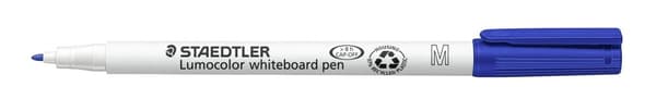 Whiteboardpenna STAEDTLER rund 1,0 blå 10st