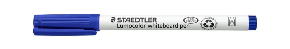 Whiteboardpenna STAEDTLER rund 1,0 blå 10st