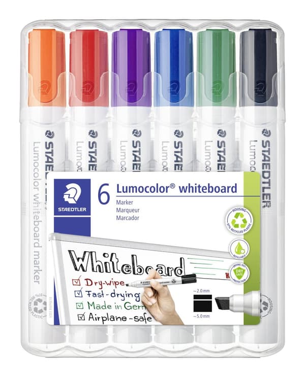 Whiteboardpenna LUMOCOLOR 351B sned 6/fp