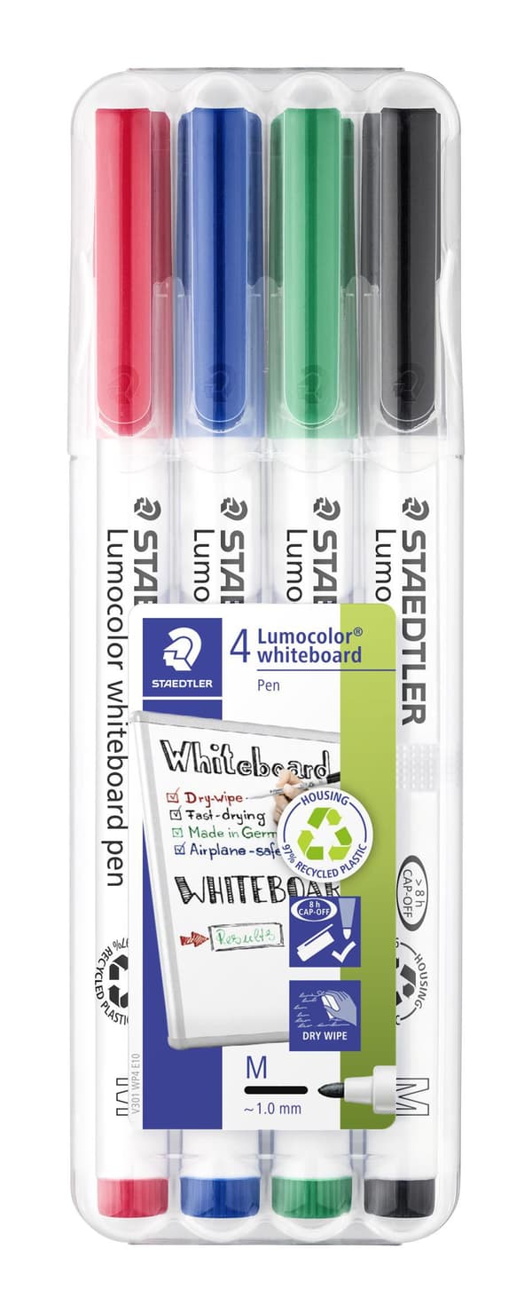 Whiteboardpenna LUMOCOLOR 1,0mm 4/fp
