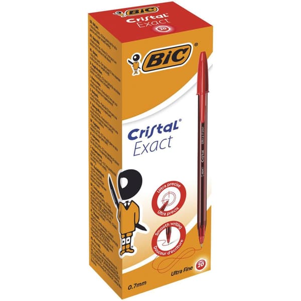 Kulpenna BIC Cristal 0,7 röd 20st