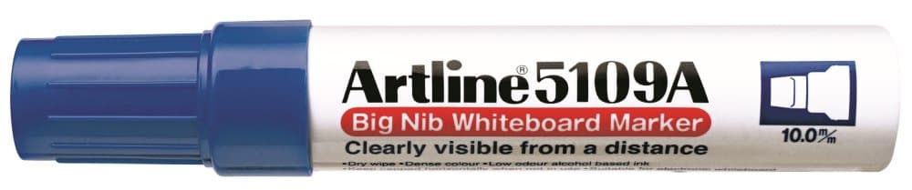 Whiteboardpenna ARTLINE 5109A sned blå 6st