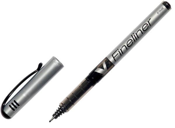Fineliner PILOT V svart fine 12st
