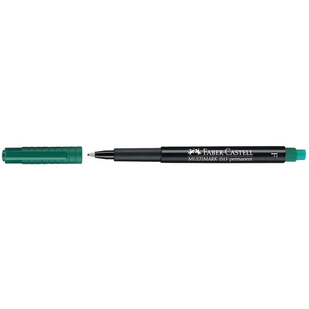 Märkpenna VF FABER CASTELL fine grön 10st