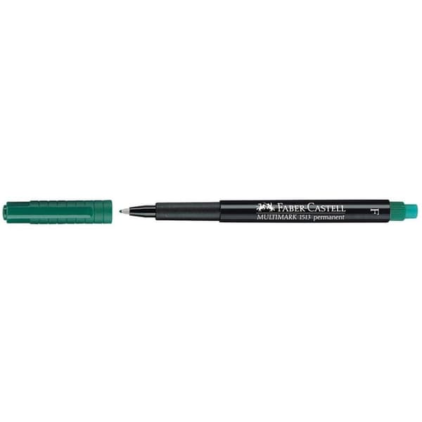 Märkpenna VF FABER CASTELL fine grön 10st