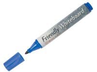Whiteboardpenna FRIENDLY rund blå 10st