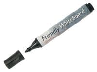 Whiteboardpenna FRIENDLY rund svart 10st