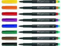 Märkpenna VF FABER CASTELL medium svart 10st