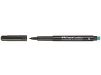 Märkpenna VF FABER CASTELL medium svart 10st
