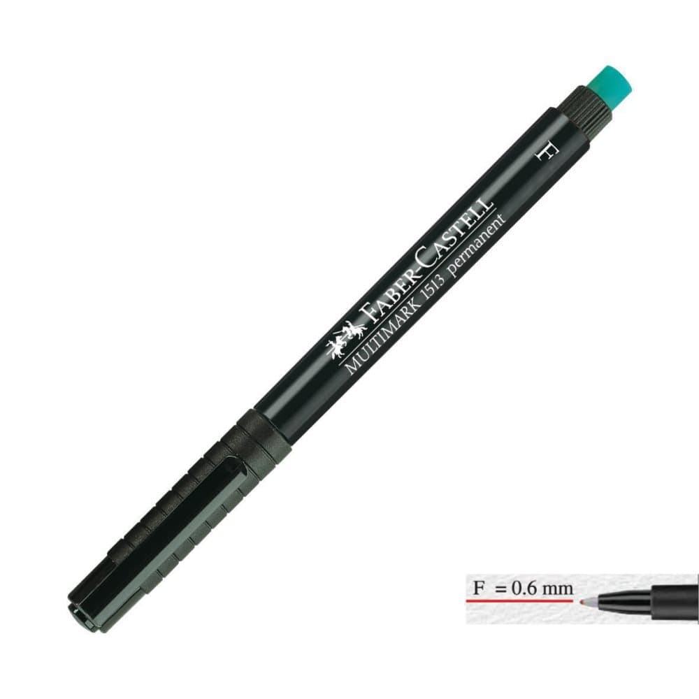 Märkpenna VF FABER CASTELL fine svart 10st