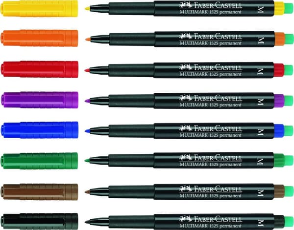Märkpenna VF FABER CASTELL fine röd 10st