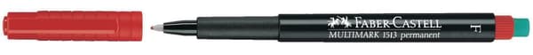 Märkpenna VF FABER CASTELL fine röd 10st