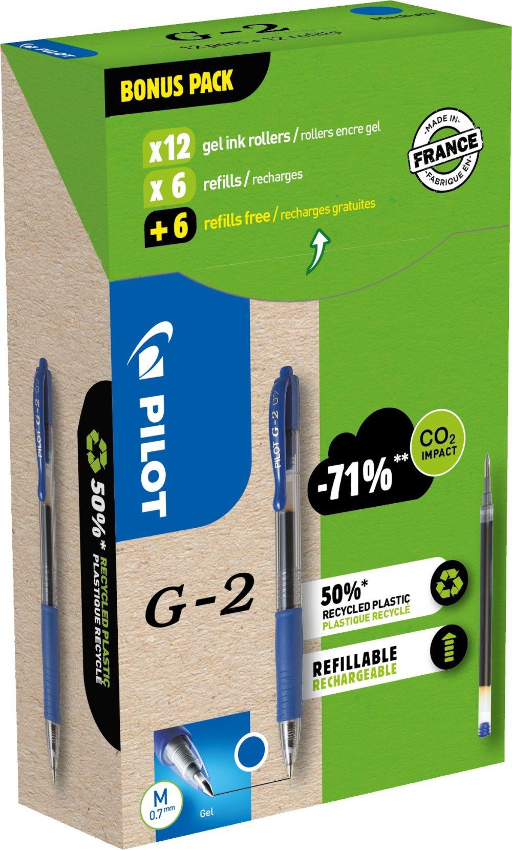 Gelpenna PILOT G2 Greenp. blå 12+12/FP