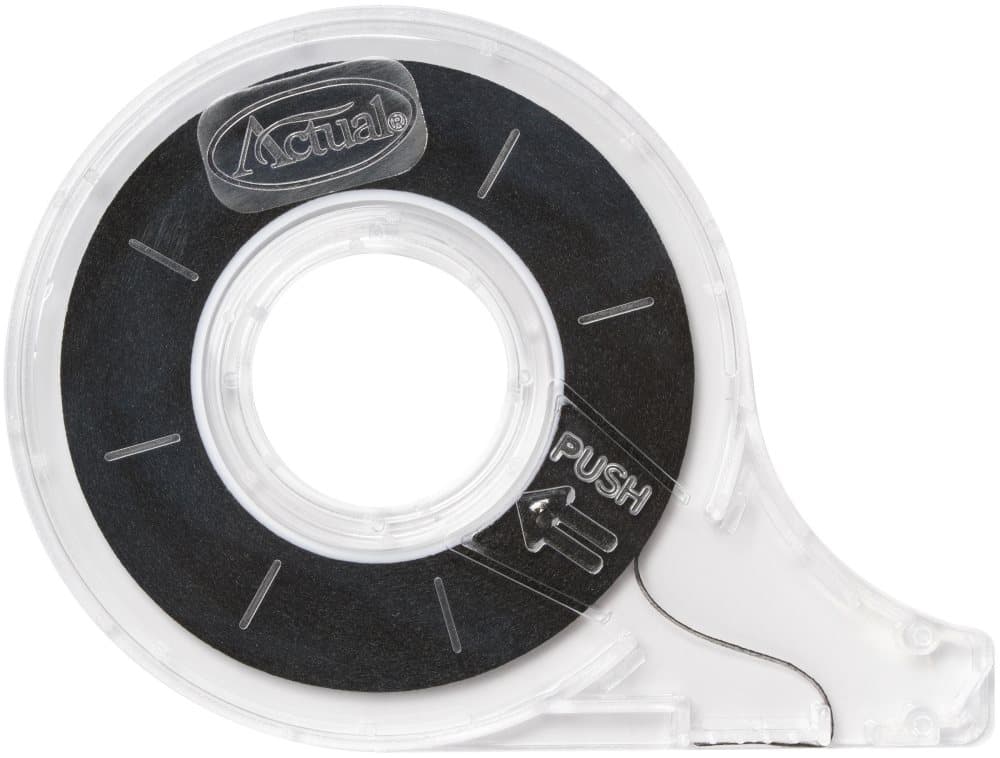 Uppdelningsband ACTUAL 2mmx13m svart