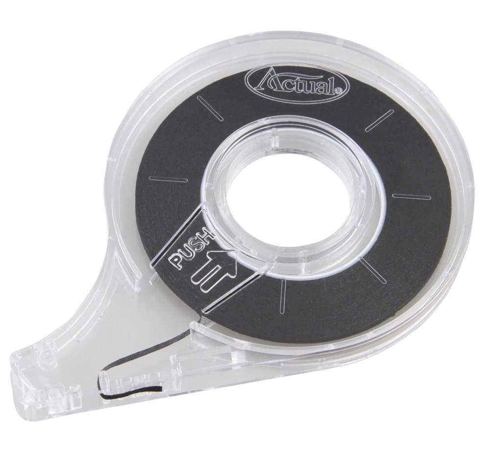 Uppdelningsband ACTUAL 3mmx13m svart