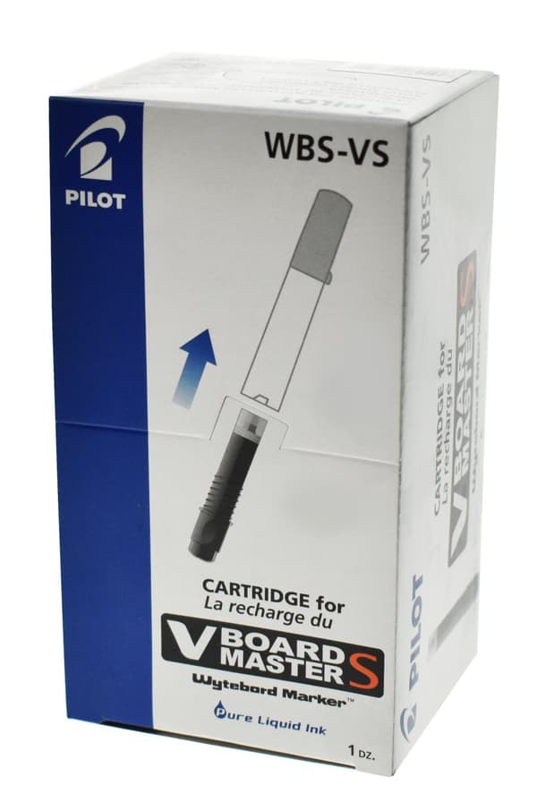 Refill WB PILOT V Board Extra Fine svart 12st