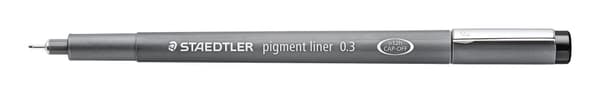 Fineliner STAEDTLER 0,3mm svart 10st