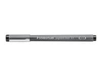 Fineliner STAEDTLER 0,1mm svart 10st
