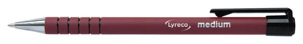 Kulpenna LYRECO grip 1,0mm röd 12st