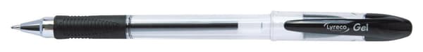 Gelpenna LYRECO PREMIUM grip 0,7mm svart 12st