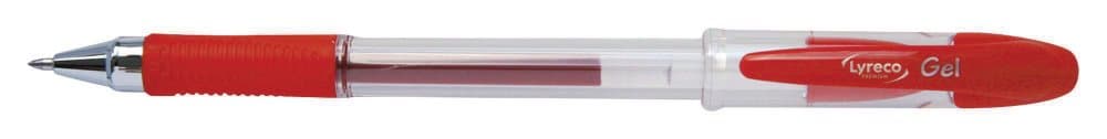 Gelpenna LYRECO PREMIUM grip 0,7mm röd 12st