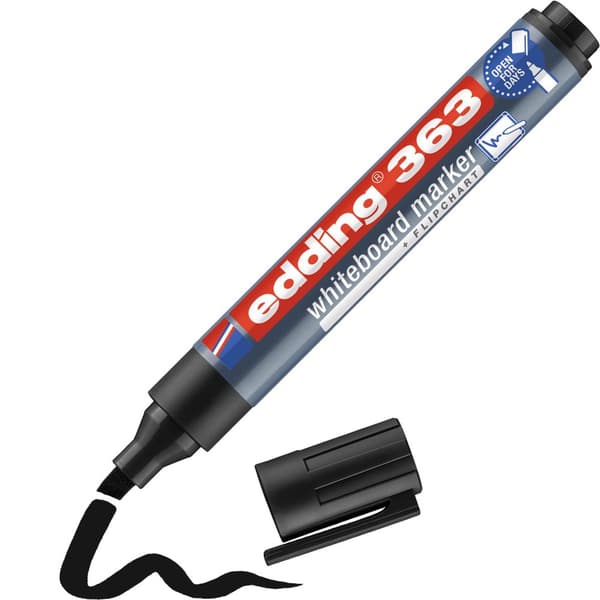 Whiteboardpenna EDDING 363 svart 10st