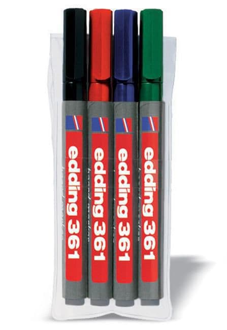 Whiteboardpenna EDDING 361 4 färger