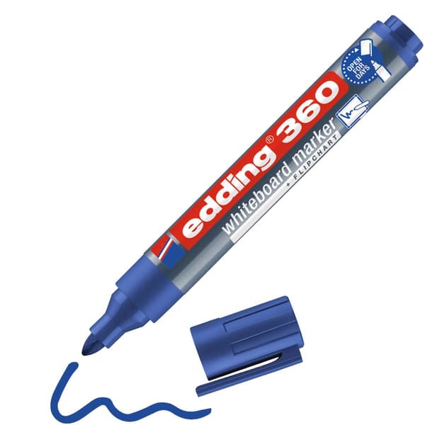 Whiteboardpenna EDDING 360 blå 10st