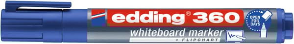 Whiteboardpenna EDDING 360 blå 10st