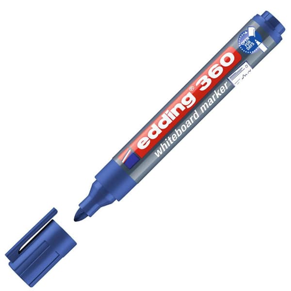 Whiteboardpenna EDDING 360 blå 10st