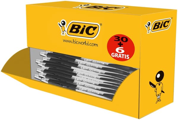 Kulpenna BIC Atlantis Värdep svart 36/fp